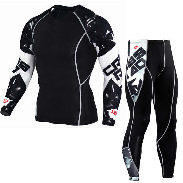 Thermal underwear sets for men clothes riding suit leisure sports