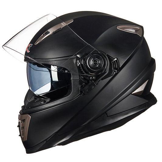 Full face motorcycle helmet double lens with shield lock system moto casco Chopper