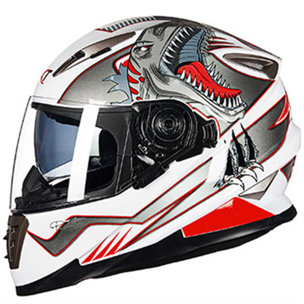Full face motorcycle helmet double lens with shield lock system moto casco Chopper