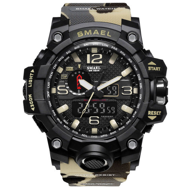 Men military watch sport army watch 50m waterproof shock wrist watches