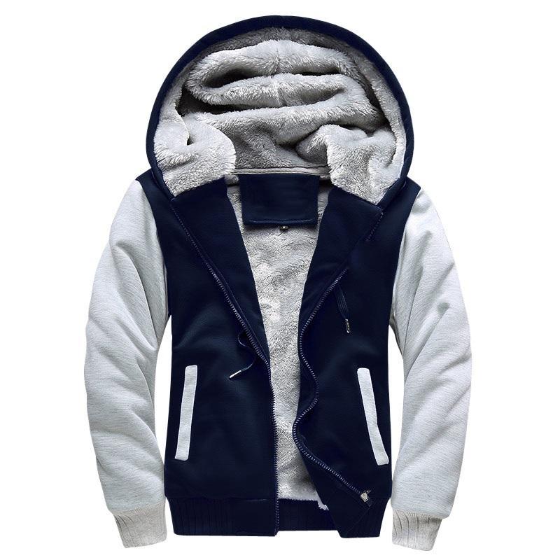 Bomber jacket men sweatshirts hoodies coat warm sportwear tracksuit