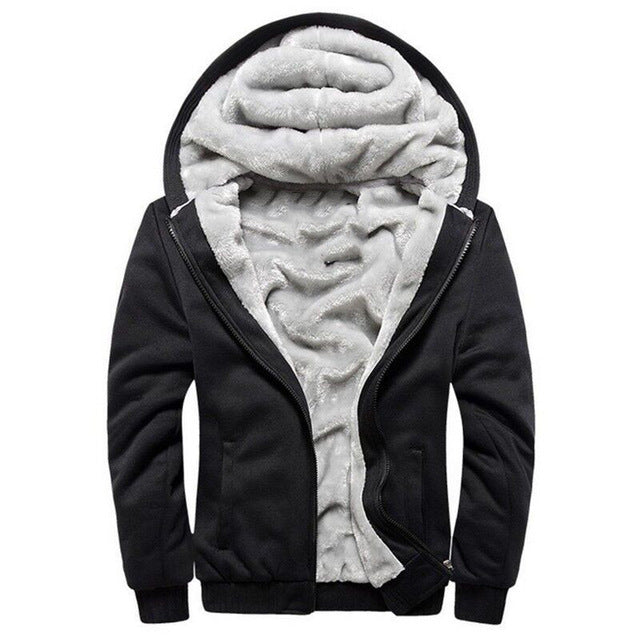 Bomber jacket men sweatshirts hoodies coat warm sportwear tracksuit