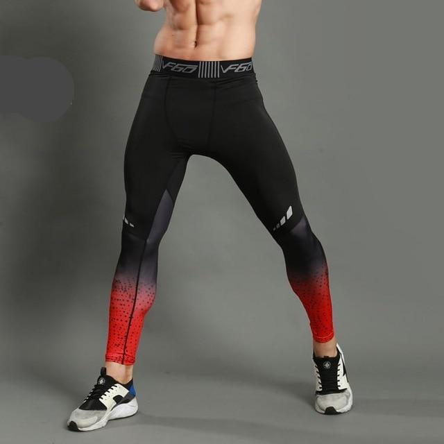 Yoga pants men sportswear running tights long trousers fitness gym