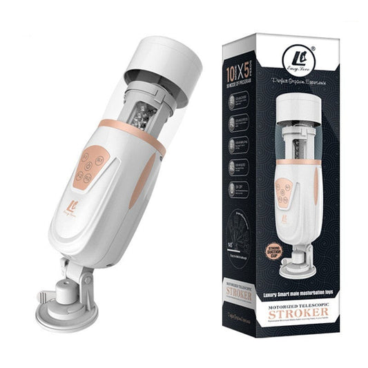 Electric automatic male masturbator rotate retractable sex machine handsfree toy