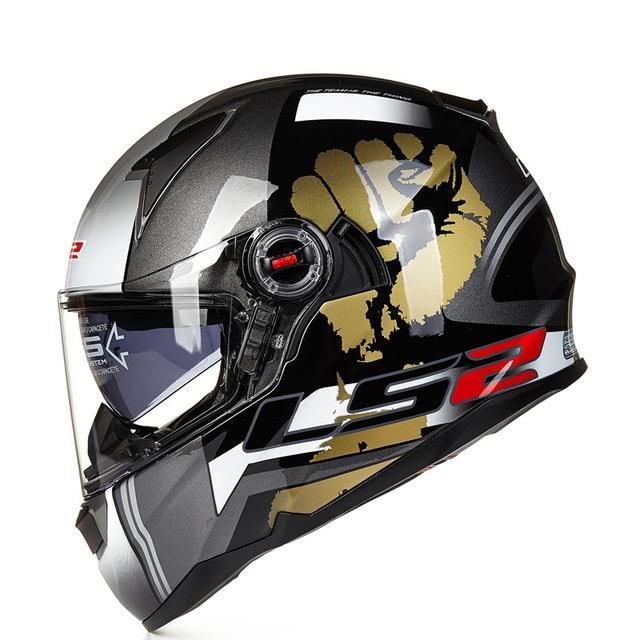 full face motorcycle helmet racing fiberglass with sun shield airbag