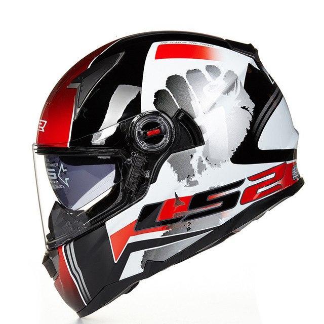 full face motorcycle helmet racing fiberglass with sun shield airbag