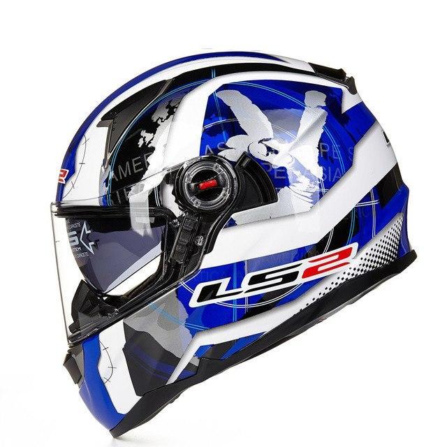 full face motorcycle helmet racing fiberglass with sun shield airbag