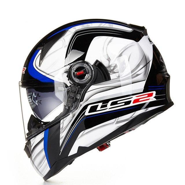 full face motorcycle helmet racing fiberglass with sun shield airbag