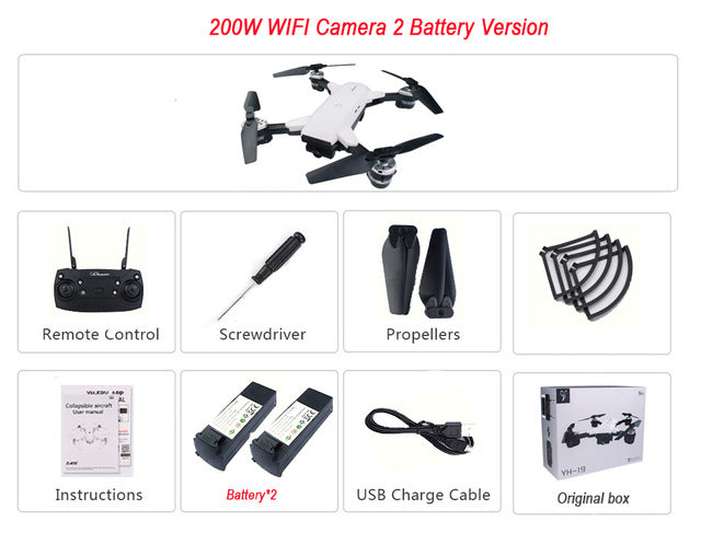 FPV Drone Camera wifi RC Helicopter Selfie Drone Real-Time Quadcopter