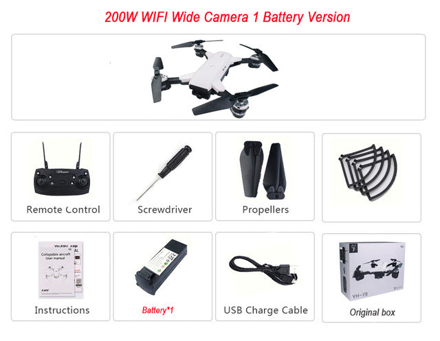 FPV Drone Camera wifi RC Helicopter Selfie Drone Real-Time Quadcopter