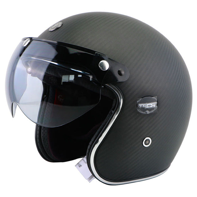 Vespa helmet motorcycle vintage scooter helmets open face visor jet style