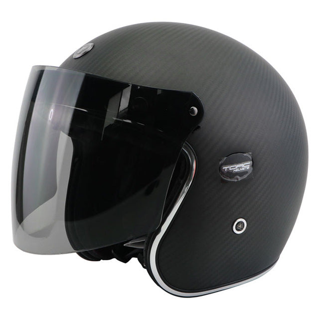Vespa helmet motorcycle vintage scooter helmets open face visor jet style