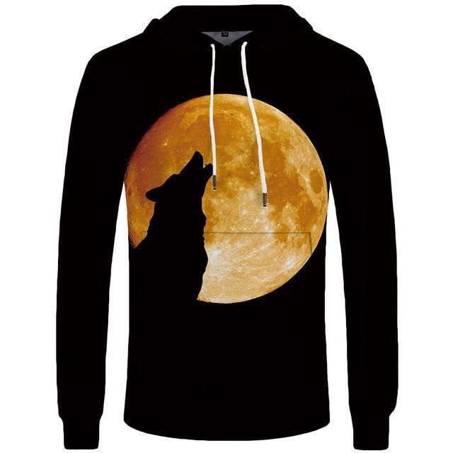 Sweatshirt hoodie men 3d world map cool anime clothing