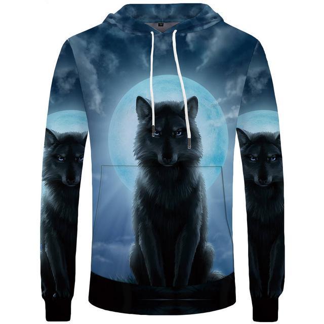 Sweatshirt hoodie men 3d world map cool anime clothing