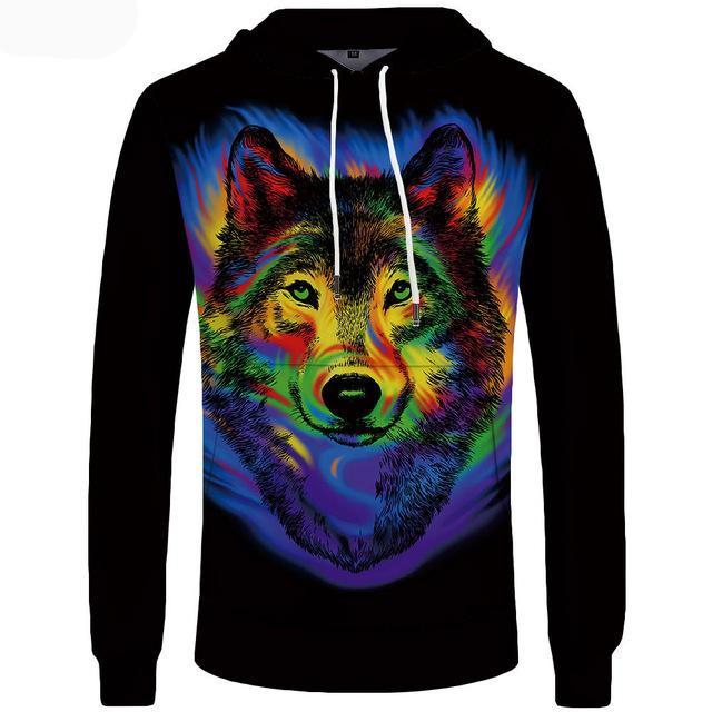 Sweatshirt hoodie men 3d world map cool anime clothing