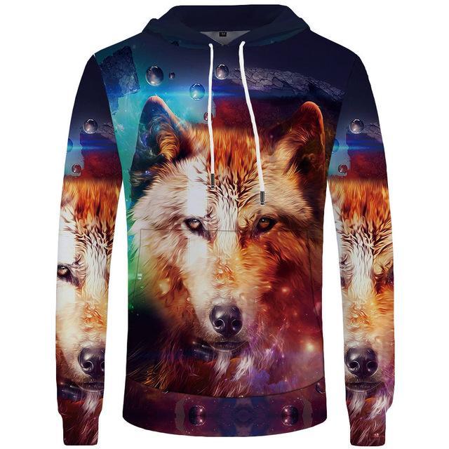 Sweatshirt hoodie men 3d world map cool anime clothing