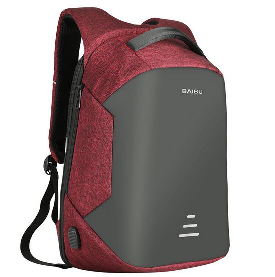 Men Backpack USB Charging for 15.6 inch Laptop Notebook Bag Travel Backpacks