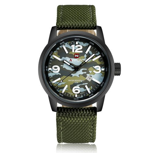 Army military men wristwatch canvas sport watches relogio masculino