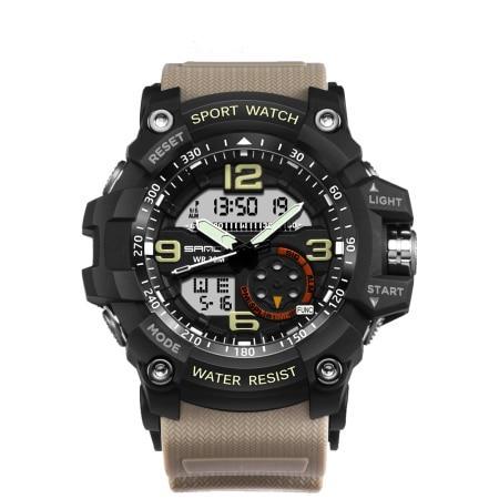 Men sport wristwatch LED digital quartz watch waterproof relogio