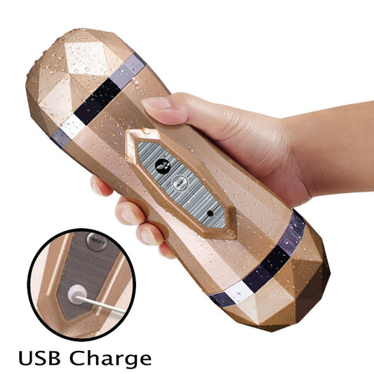 Electronic masturbator vibrator realistic oral sex toys masturbation for men