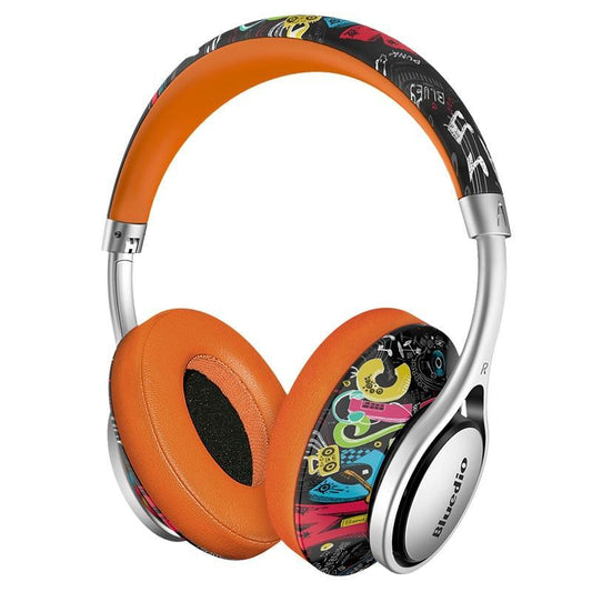 Wireless headphones headset bluetooth for phones music fashion teenage