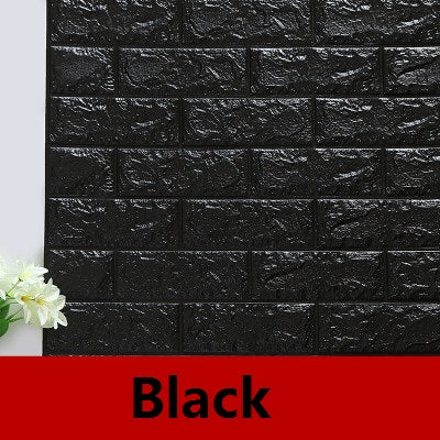 3D brick wallpaper wall stickers diy self adhesive foam waterproof living room home decor