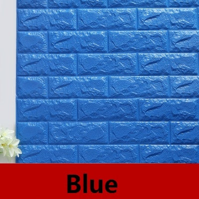 3D brick wallpaper wall stickers diy self adhesive foam waterproof living room home decor
