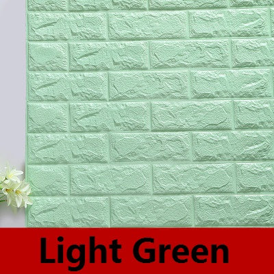3D brick wallpaper wall stickers diy self adhesive foam waterproof living room home decor