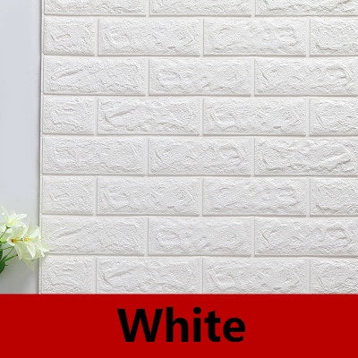 3D brick wallpaper wall stickers diy self adhesive foam waterproof living room home decor