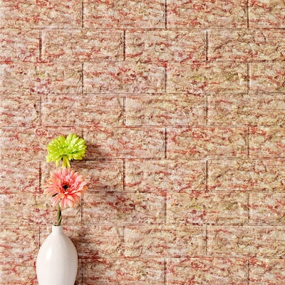 3D brick wallpaper wall stickers diy self adhesive foam waterproof living room home decor