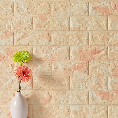 3D brick wallpaper wall stickers diy self adhesive foam waterproof living room home decor