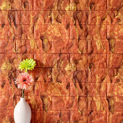 3D brick wallpaper wall stickers diy self adhesive foam waterproof living room home decor