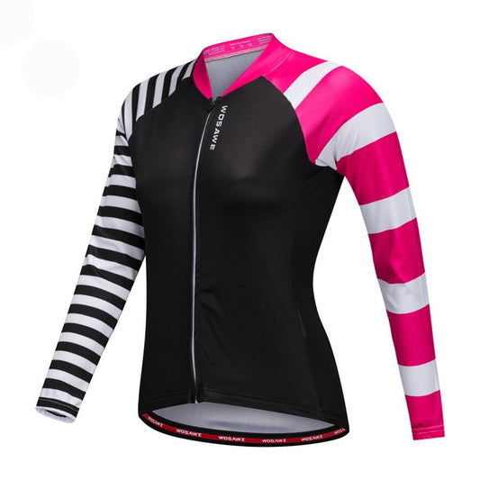 Cycling jersey bicycle clothes long sleeves for women
