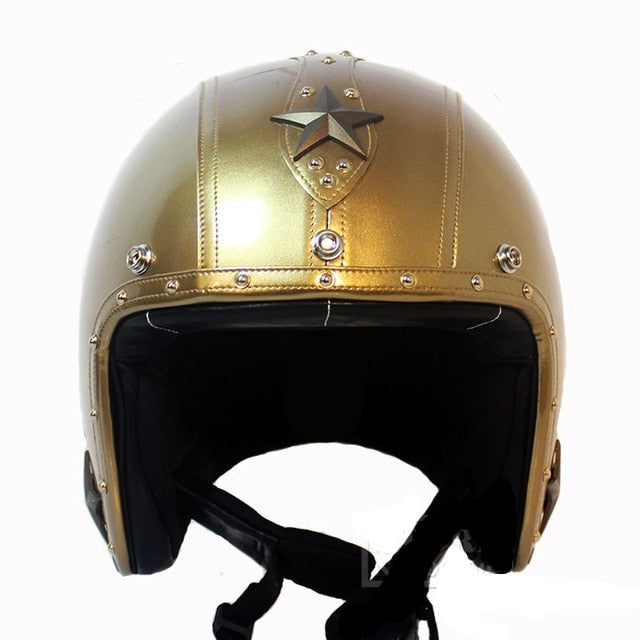 Cruiser helmet scooter motorcycle helmets vintage 3/4 open face chopper ghost rider