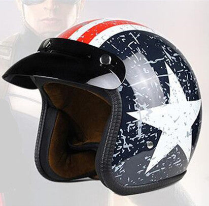 Vega helmet scooter motorcycle vintage 3/4 open face for biker
