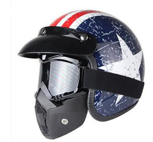 Vega helmet scooter motorcycle vintage 3/4 open face for biker