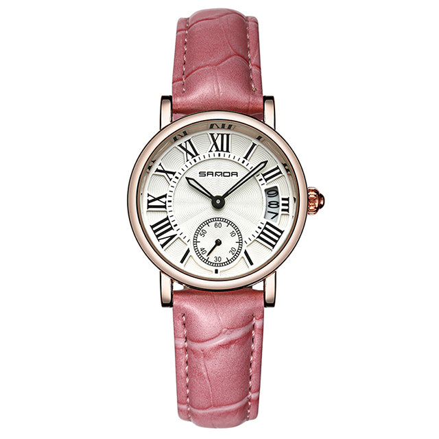 Leather women wristwatch dress watch analog vintage watches casual for gifts