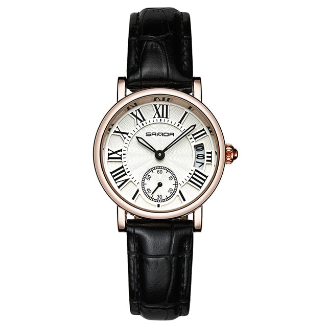 Leather women wristwatch dress watch analog vintage watches casual for gifts