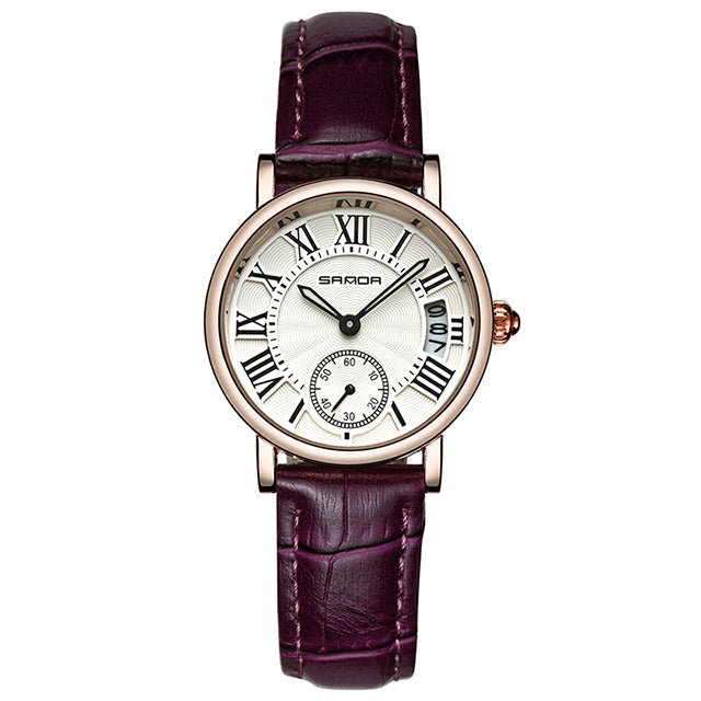 Leather women wristwatch dress watch analog vintage watches casual for gifts