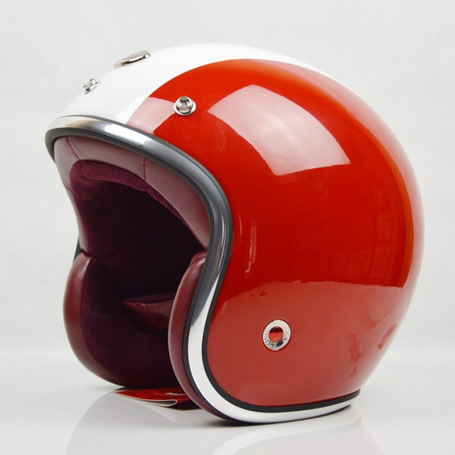 3/4 open face vintage motorcycle helmets retro scooter helmet jet racing road