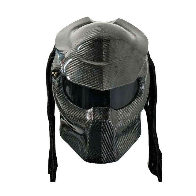 predator full face motorcycle helmet painting helmets red laser light night racing