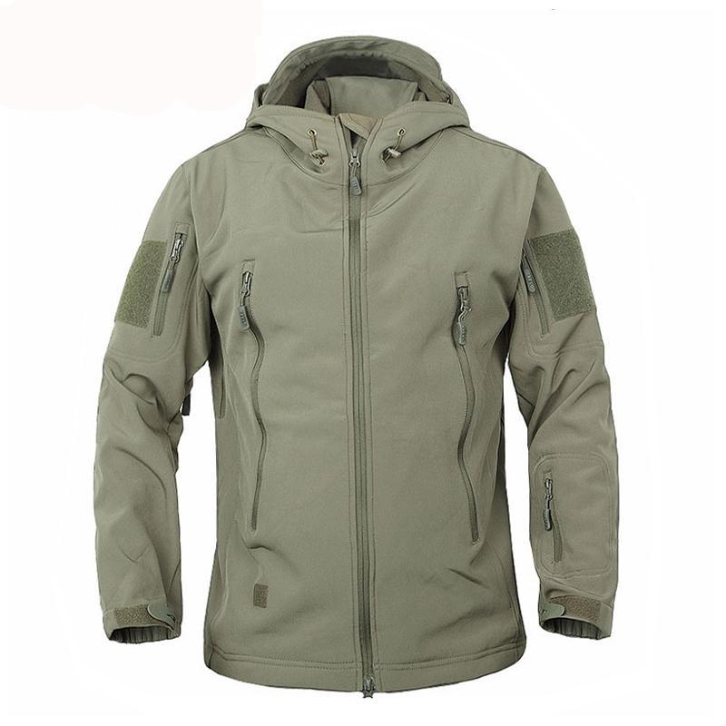 Army Military Tactical Jacket Men Camouflage Coat Soft Shell Plus Size 4XL Raincoat