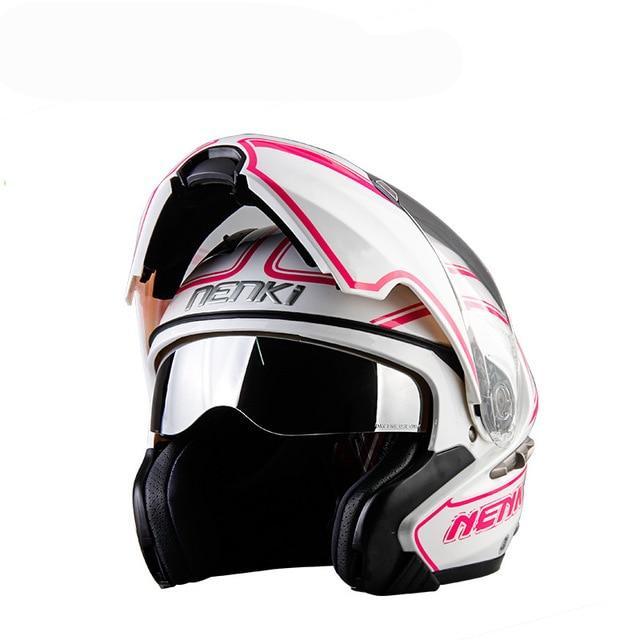 New open full face motorcycle helmets flip up moto casque classic crash helmet
