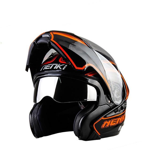 New open full face motorcycle helmets flip up moto casque classic crash helmet
