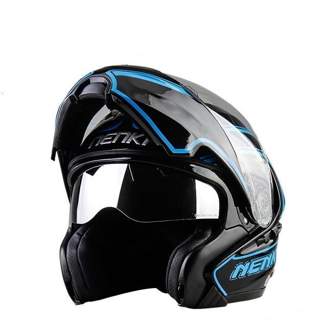 New open full face motorcycle helmets flip up moto casque classic crash helmet