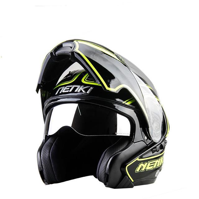New open full face motorcycle helmets flip up moto casque classic crash helmet