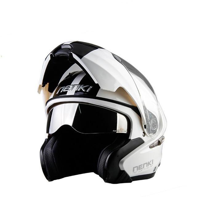 New open full face motorcycle helmets flip up moto casque classic crash helmet