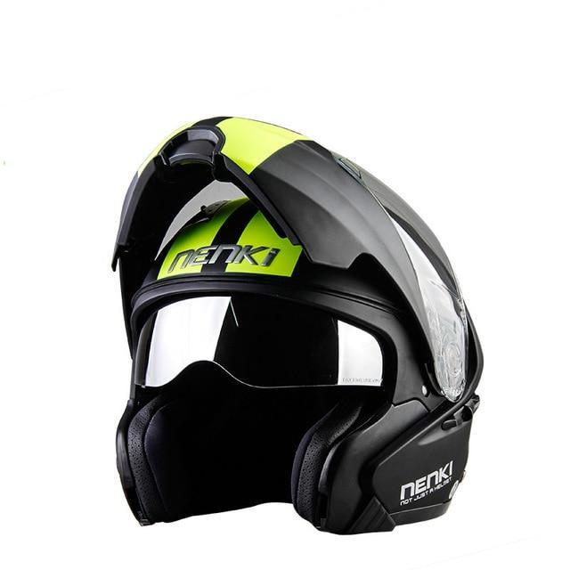 New open full face motorcycle helmets flip up moto casque classic crash helmet
