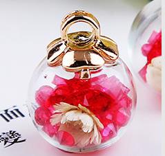 charms crystal flower glass bracelet pendant DIY decoration craft jewelry10pcs
