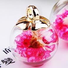 charms crystal flower glass bracelet pendant DIY decoration craft jewelry10pcs